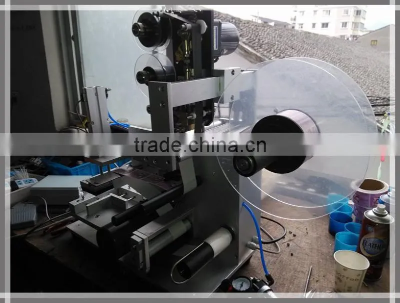 Flat Bottle Label Printing Machine,Semi Automatic Labeling Machine with Date Printer