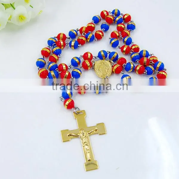 latest custom design 18k gold plated cross pendant