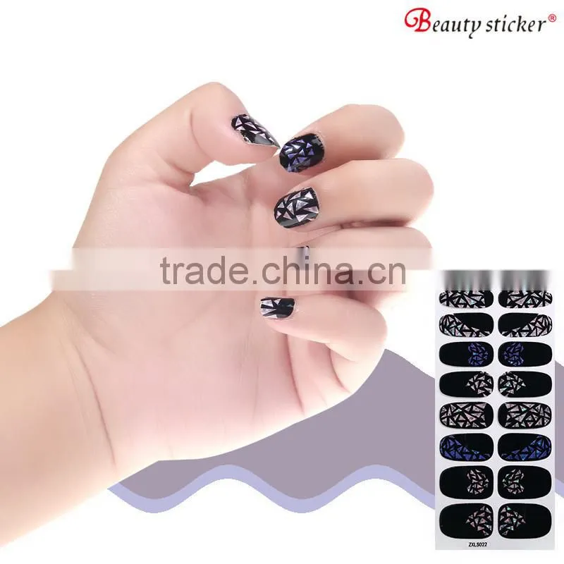 China Supplier Wholesale Polish Nail Wraps Self-adhesive Nail Wraps