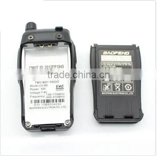 Poetable dual band BAOFENG UVB6 two way radio FM radio