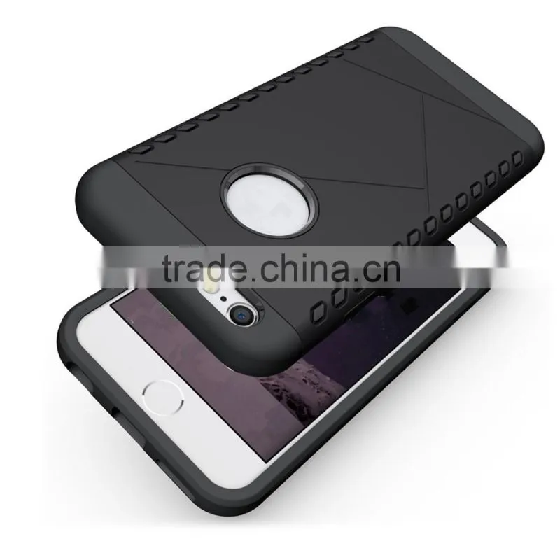 Hot 2 in 1 armor case for Iphone 6 4.7 premium TPU made great shock proof function
