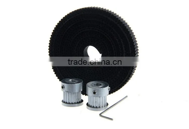 3D Printer Accessories 2GT Timing Pulley 16 Tooth and 6mm Belt Kit GT2 Open Type Synchronous Belt