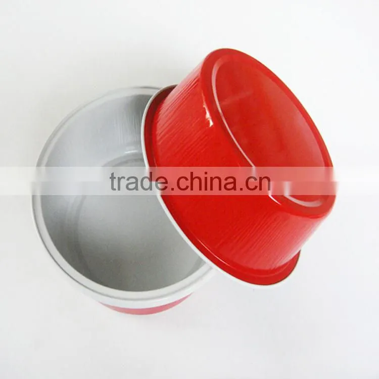 colorful aluminum foil puffing cup with lid