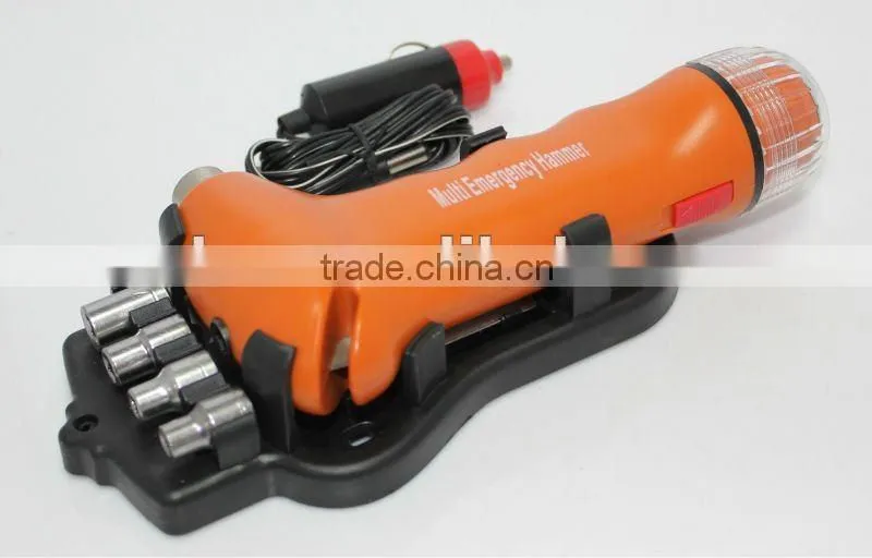 Multi Emergency torch with Hammer