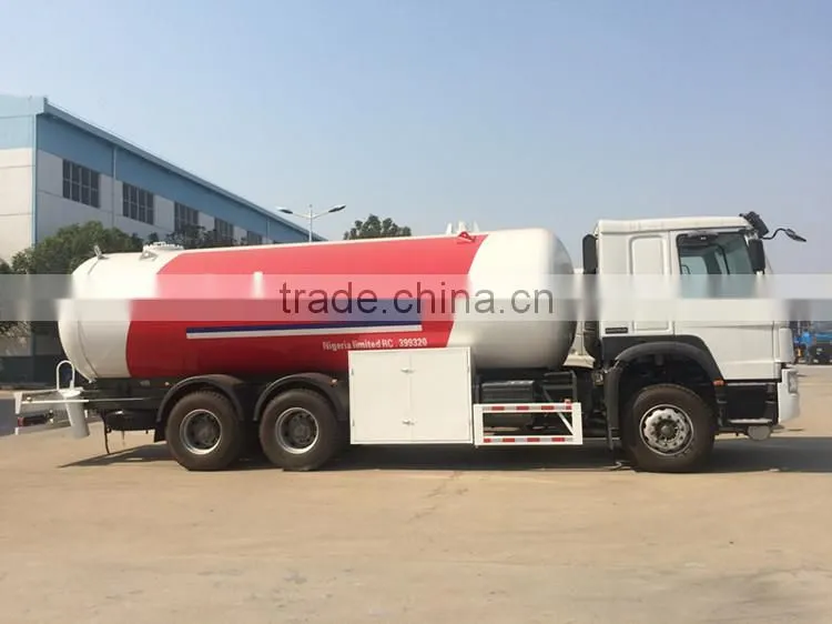 Quality 100% guaranteed Sinotruck Howo 24.8cbm 6x4 lpg autogas tank truck