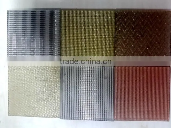 Single tempered glass with ceramic silkscreen print design