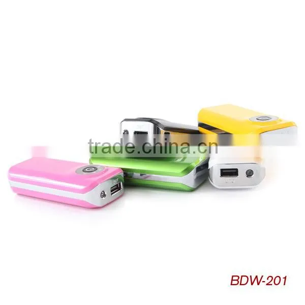 Latest smart mobile power bank 6000mAh external battery