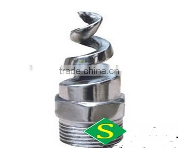 High pressure cleaning stainless steel metal plastic spiral water jet spray nozzle