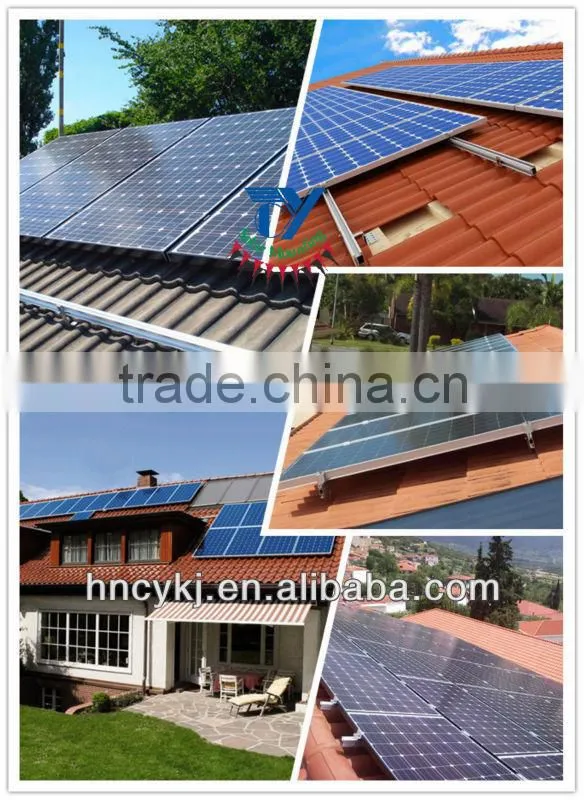 Solar Panel Structure for Tile Roof