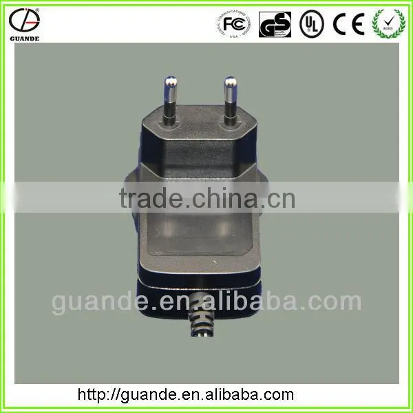 12W EU plug in power adapter