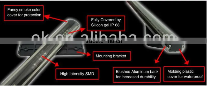 LED Tailgate Fire Strip Brake Light led pickup trucks tailgate light bar/led truck tailgate lights