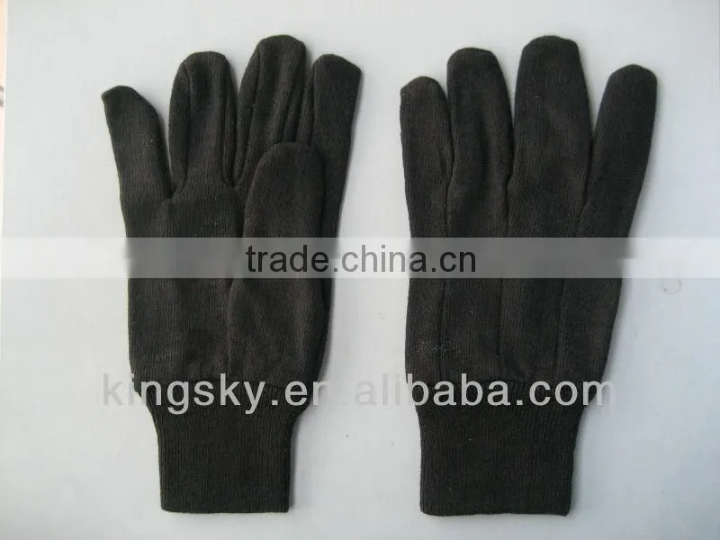 8oz brown jersey cotton glove