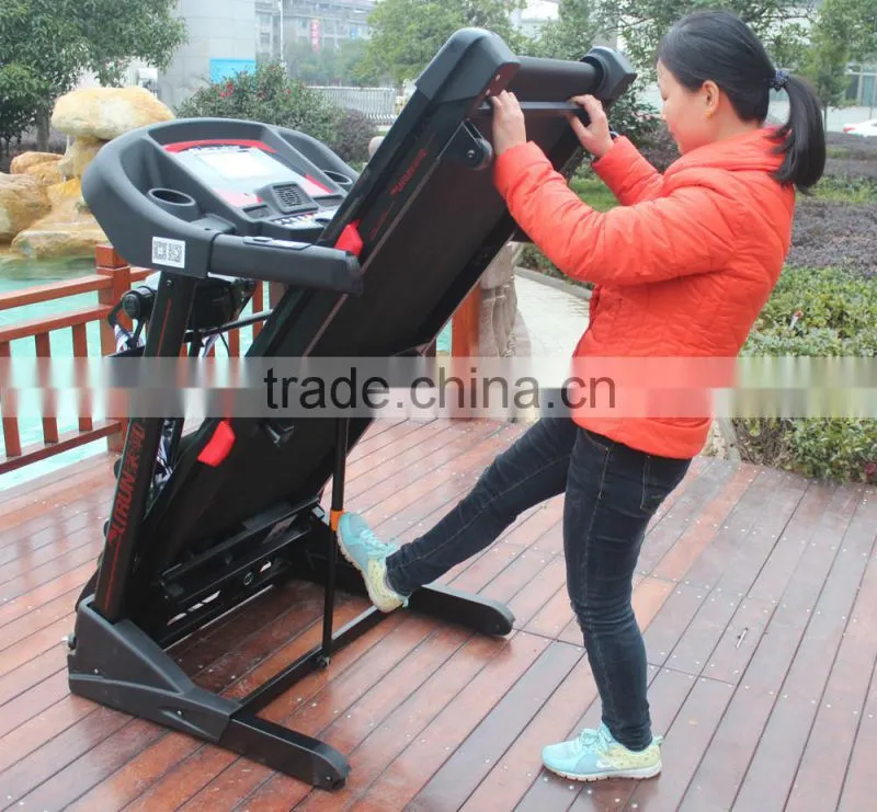 New fitness treadmill healthy equipment with 7 inch touch screen factory directly with wholeslae price