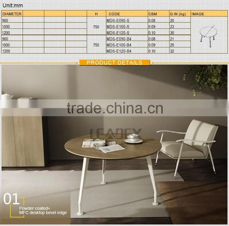 MDS Melamine Faced Chipboard PVC Edge Office Table Accessories