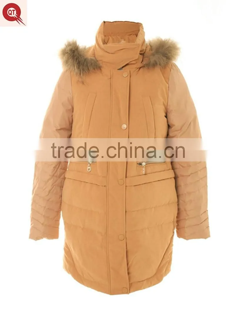 female warmer winter fake fur hood restoring ancient ways in the long down jacket