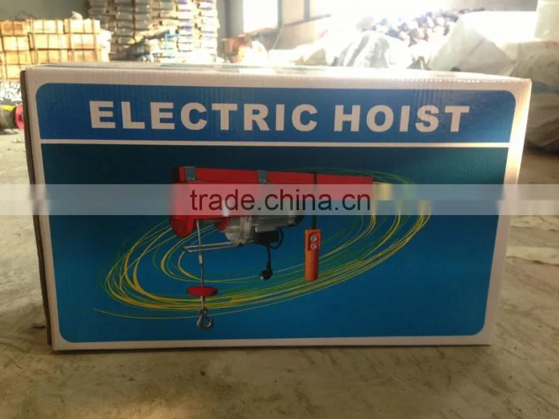 100kg PA100-200 mini wire rope electric hoist