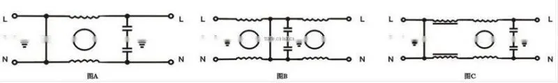 Single phase ac filter PCB Mounting EMI Filter