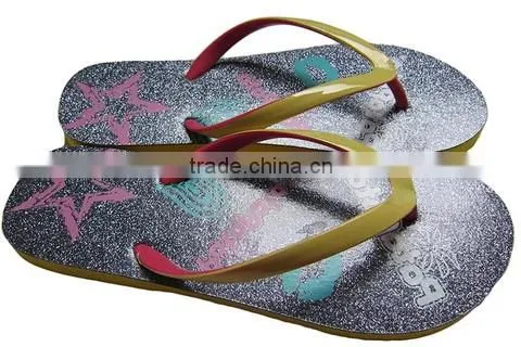 digital printing lady flip fl0p comfortable slipper cheap wholesale sandal