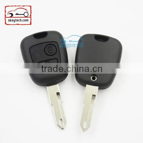 Good Price peuguot key shell for 206 blank 2 button no logo Car Key peugeot romote key cover