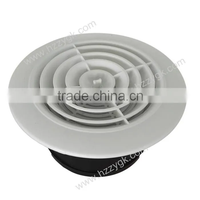 ABS Plastic Round Disc Dampers Ceiling Louver Air Diffusers