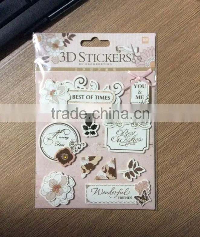 Chipboard sticker paper stickers for windows Christmas