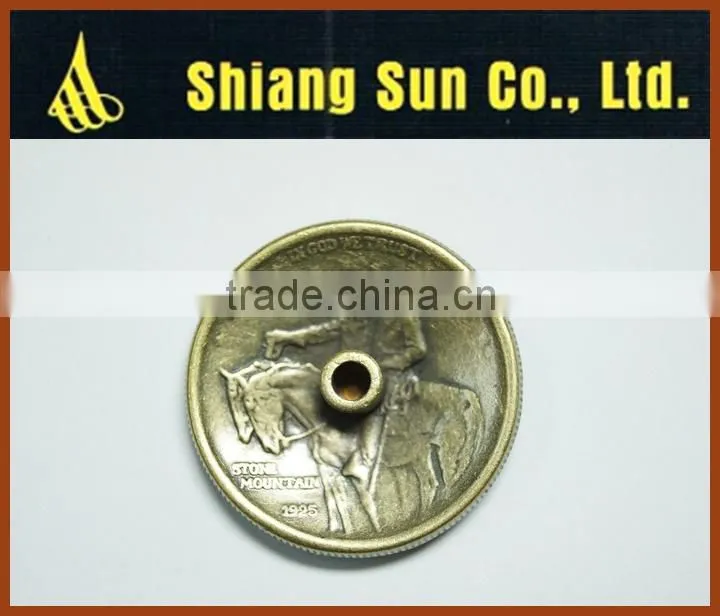 Hot Sales Genuine Cowhide High Quality chicago screw back conchos