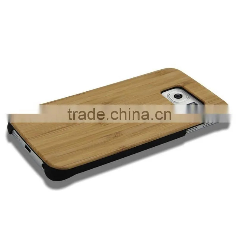 Factory Price For Galaxy S6 Edge Case PC+Bamboo Wood for Samsung S6 Edge Case for Galaxy S6