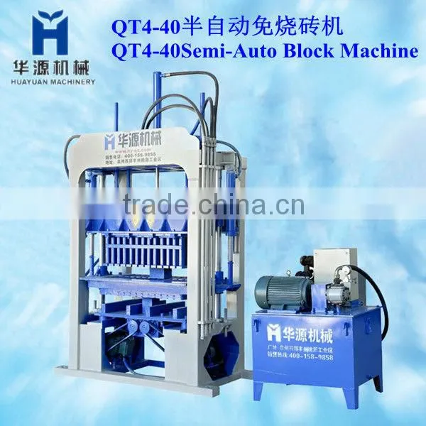 Huayuan QT4-40 The most potential used concrete block making machine price in india
