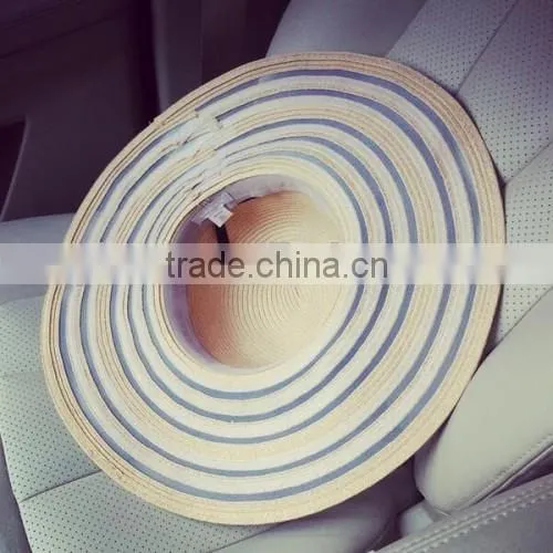 2016 wholesale factory price Europe hot beach hats handmade top quality younger girls raffia straw hat.html