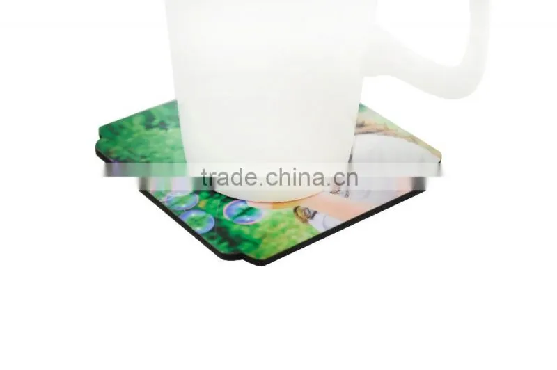 China Supplier Wholesale Heat Transfer Sublimation MDF Blank Cork Coaster