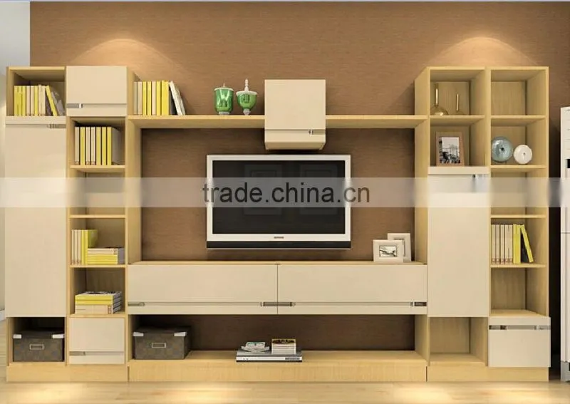 Melamine Board tv hall cabinet living room furniture designs