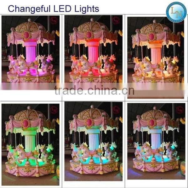 China Supplier Kids Mini Carousel Ride Amusement Ride Merry Go Round For Sale