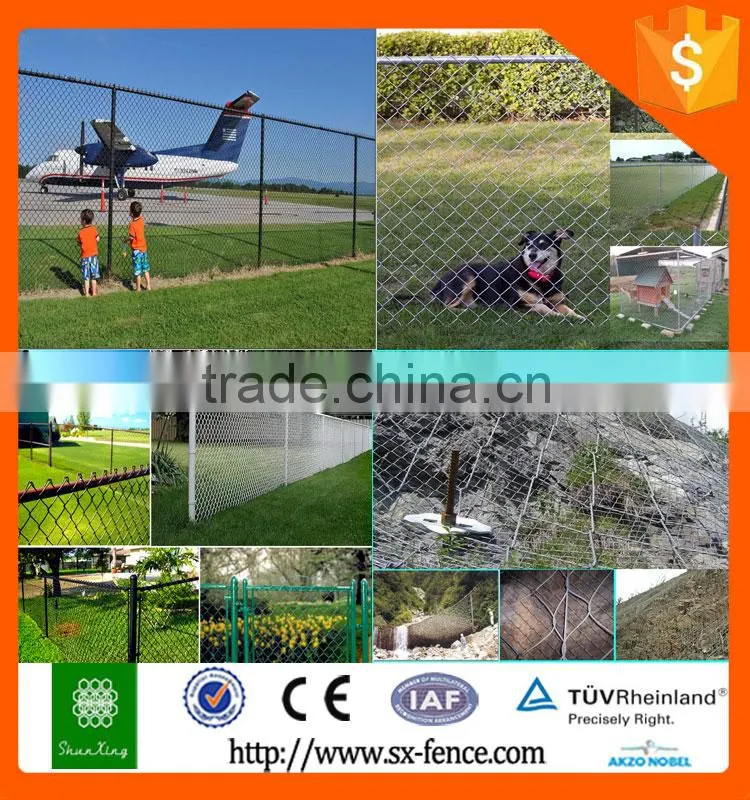 china factory supply woven construction chain link fence