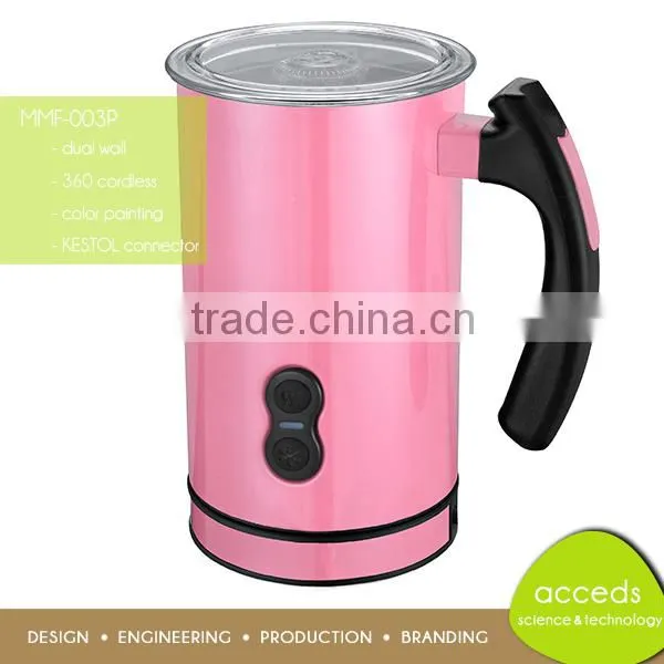 Summer Promation 220V Cappuccino Milk Frother Yellow