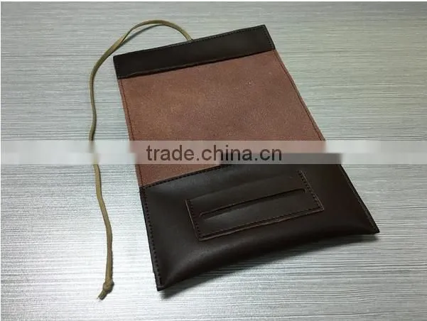 Customized design Wholesale Genuine Cowhide Leather Tobacco Pouch Cigarette Pouches