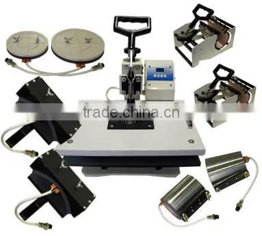 Hot selling Sublimation Multifunctional combo heat press machine 8 in 1