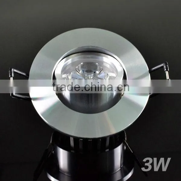 3*1W Aluminum LED Einbauspot quadratisch 3000K