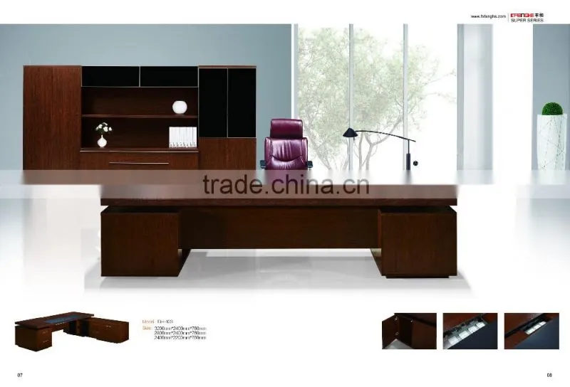 Modern design office furniture wooden office table for luxury boss table