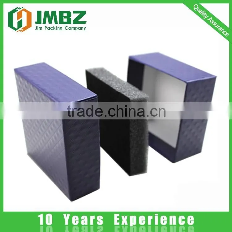 250-300gsm coated paper+rigid cardboard jewellery box