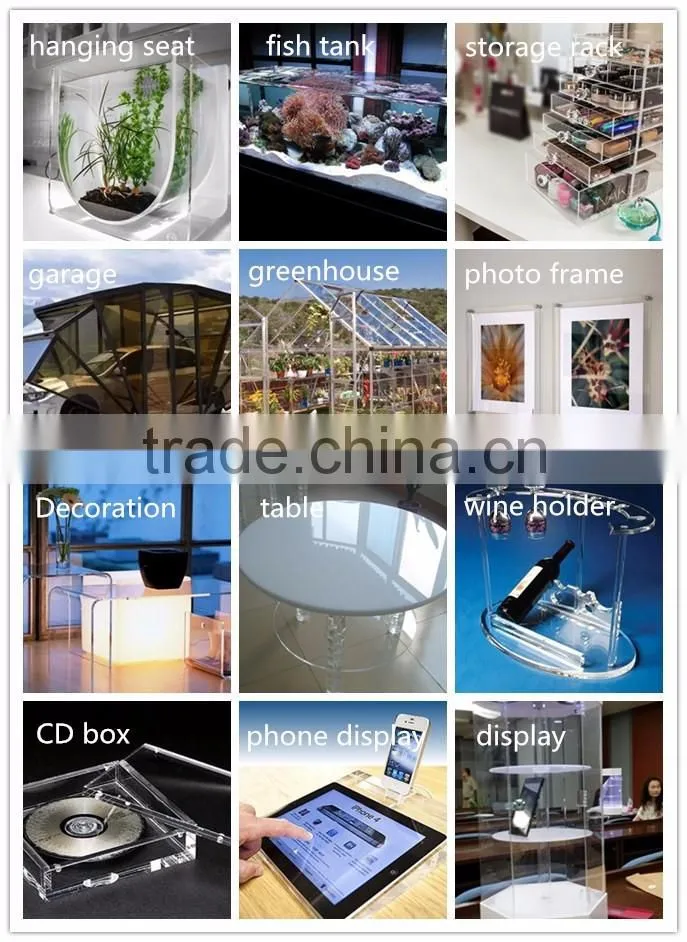 Decaration /Furniture panel 100% New Material Colored fluorescence cast Acrylic Sheet