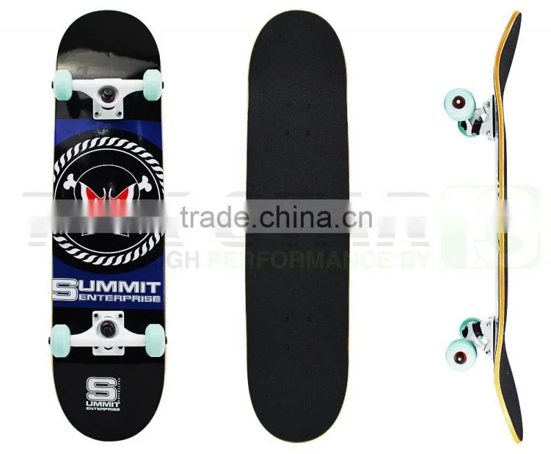 Pro quality 7 ply canadian maple skateboards with dye color layers