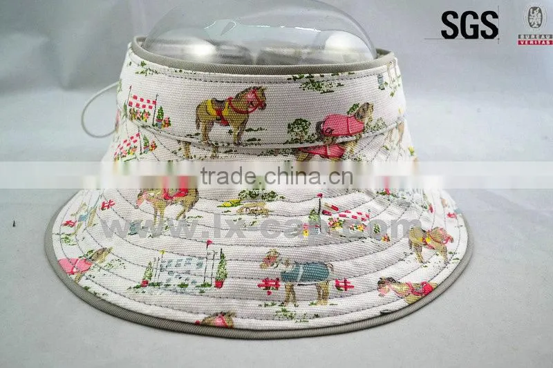 Cotton twill washed visor cap