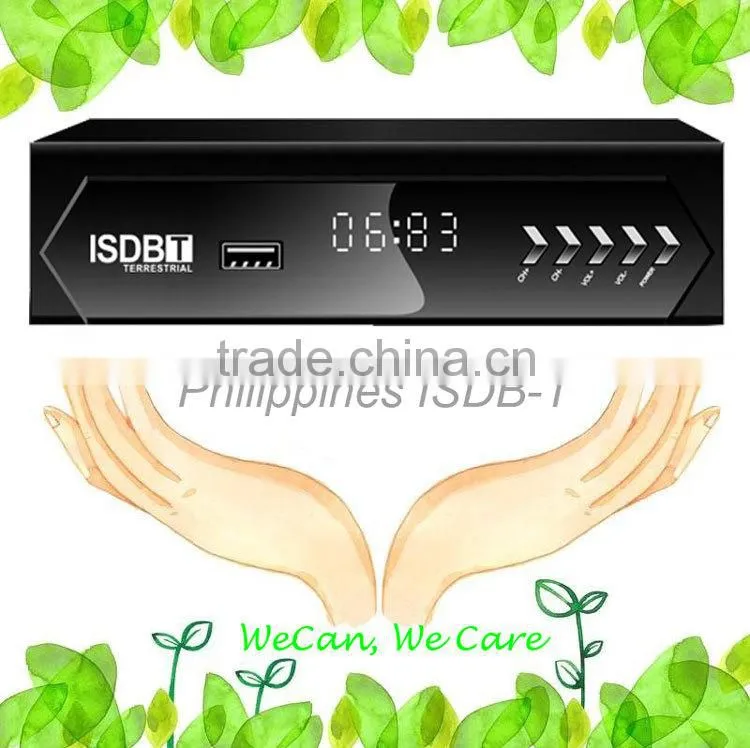 VCAN1047 Home ISDB-T Digital TV Receiver digital tv set top box for Philippines