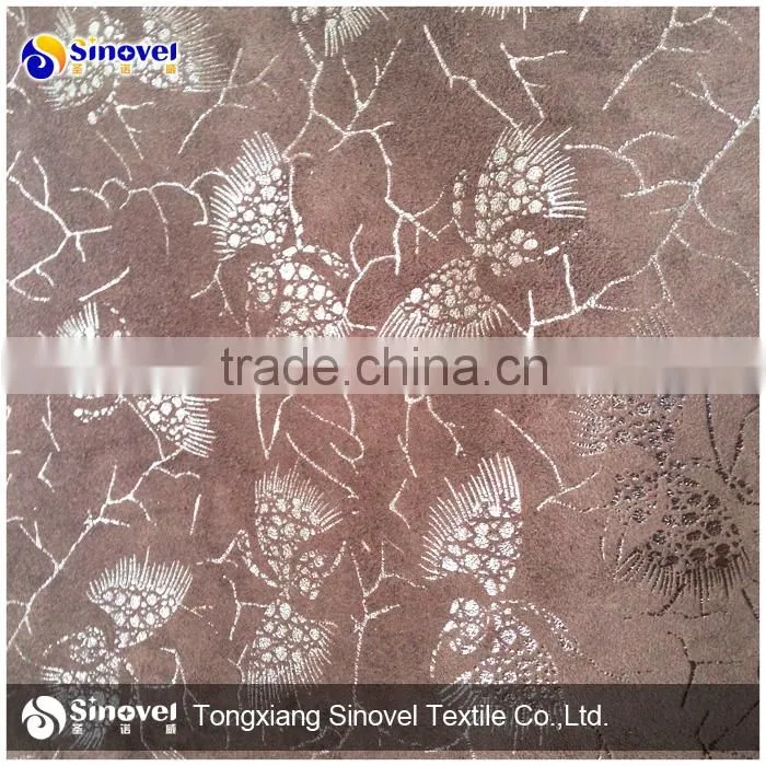 Polyester Suede bonded fur