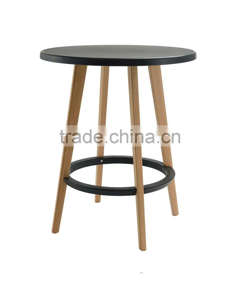 2015 best selling bar furniture wood legs high bar table
