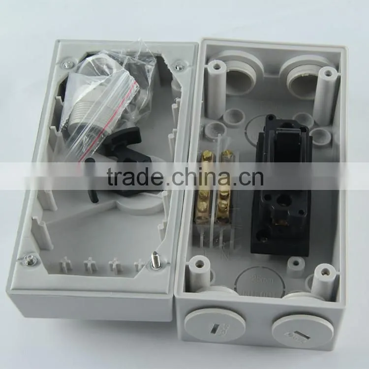 20A dc explosion-proof single, double pole and 3 phase Hot sale type of isolator switch