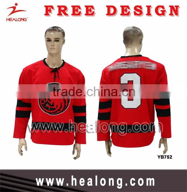 Mens Hot Custom Embroidery Logo Unique International Ice Hockey Jersey Shirt Wear