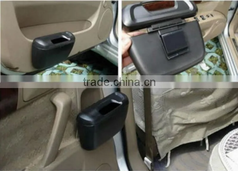 2014 hot selling all black waste bin for cars (FH-AB001)