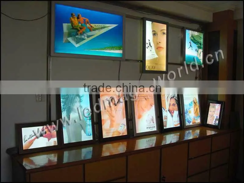 High Quality Aluminum Slim LED advertising stand light box