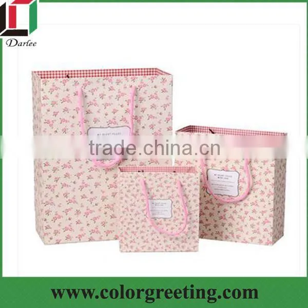 Recycled paper shopping bags custom luxury paper bag for gift